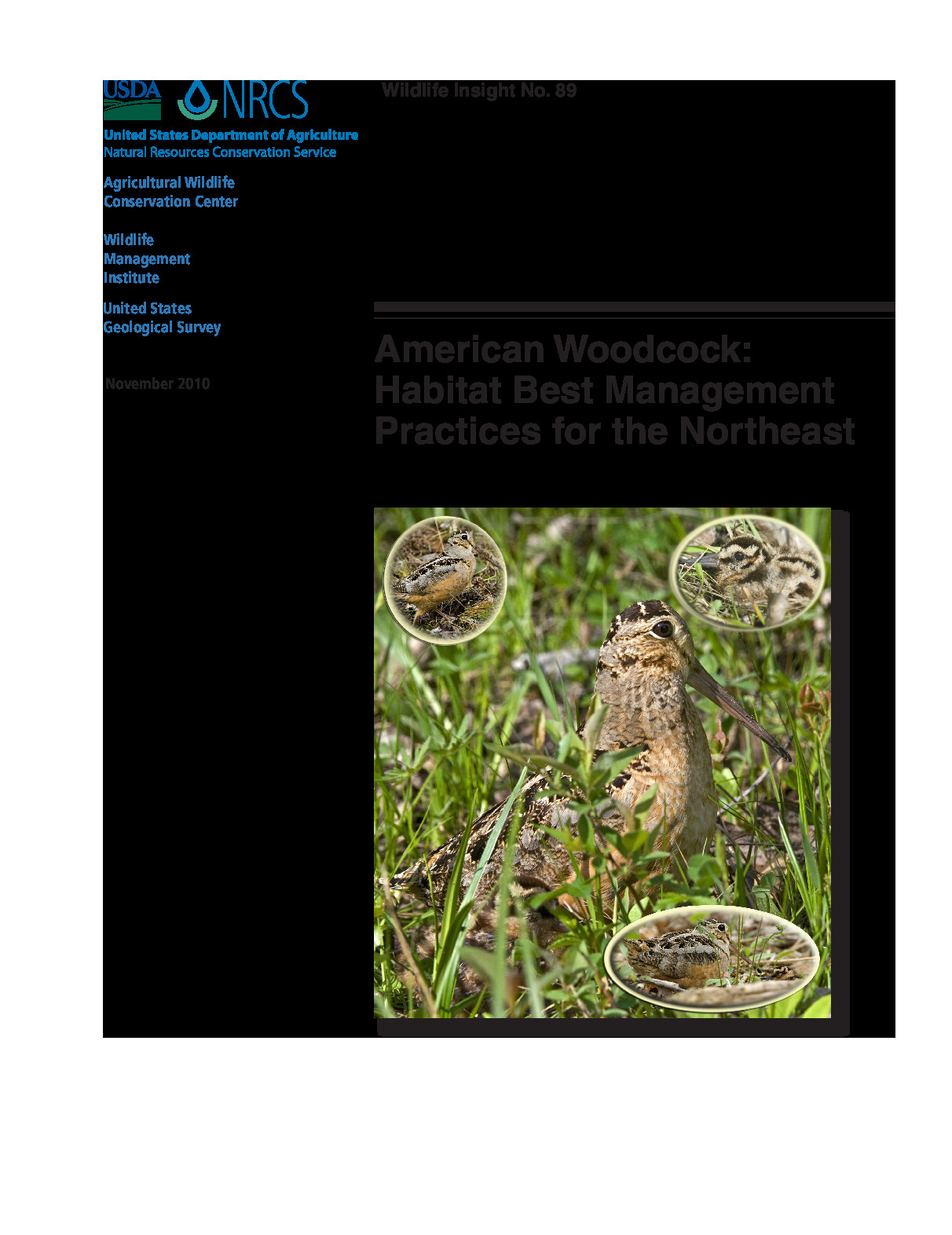 American Woodcock: Habitat Best Management Practices for the Northeast